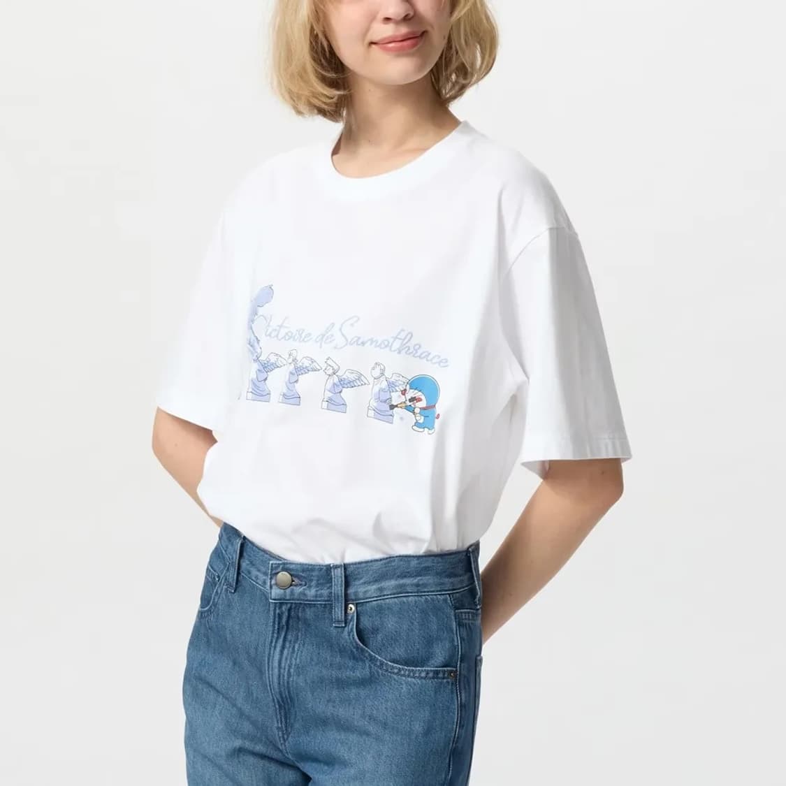 일본판 미사용 도라에몽 루브르 유니클로 반팔티 남녀공용 상품이미지3