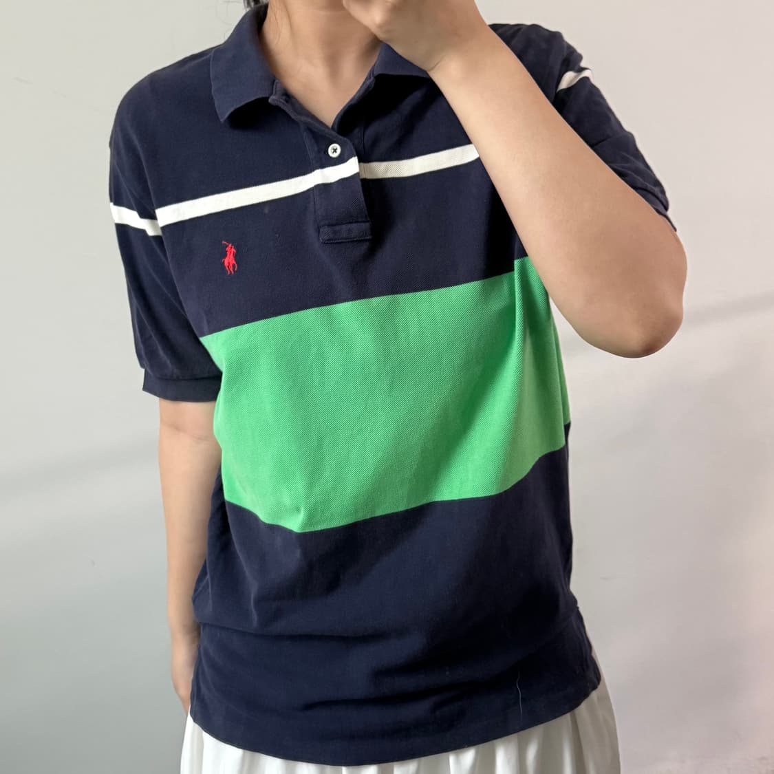 [M] 폴로 스트라이프 반팔 카라티 상품이미지2