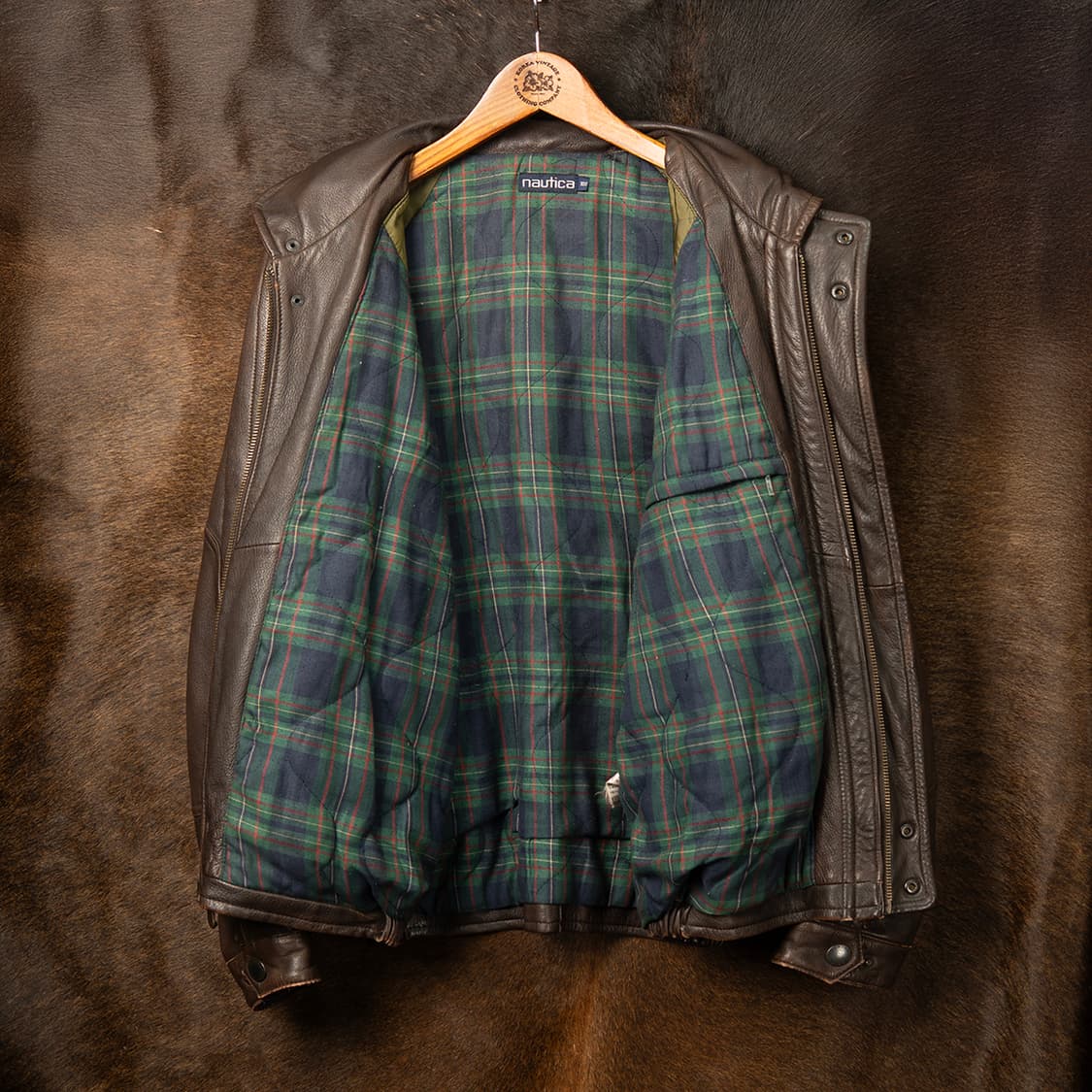 [110] 90s 노티카 디어스킨(사슴가죽) 레더자켓  상품이미지3