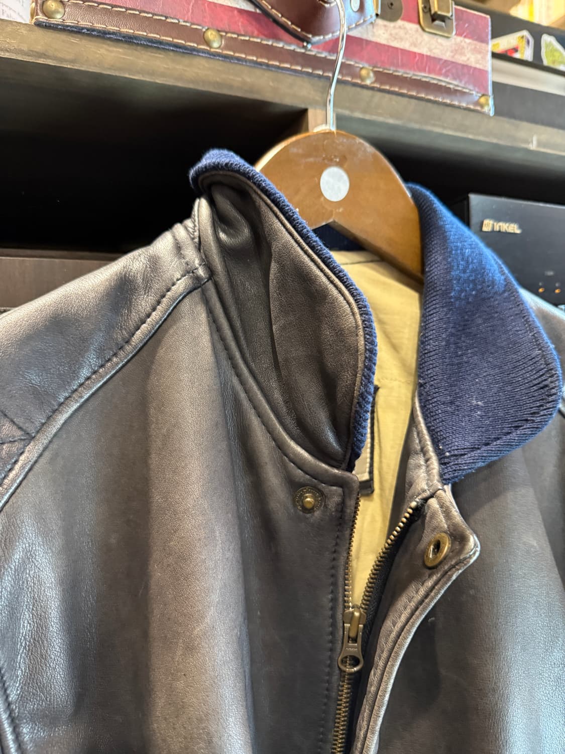 90s 쉐비뇽 소가죽 자켓 S(L) 상품이미지3