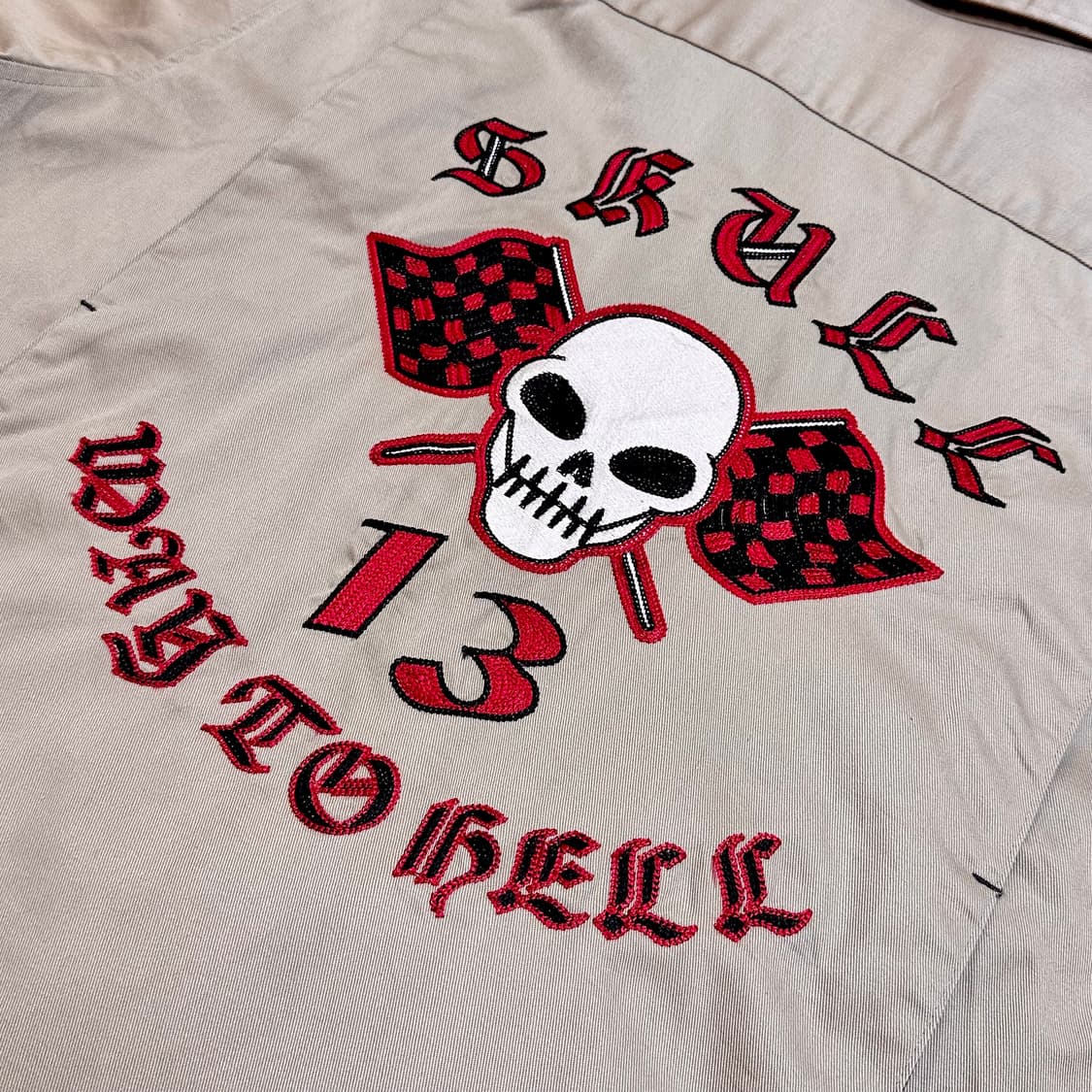 Neyries Clothing 스컬자수 반팔셔츠 상품이미지1