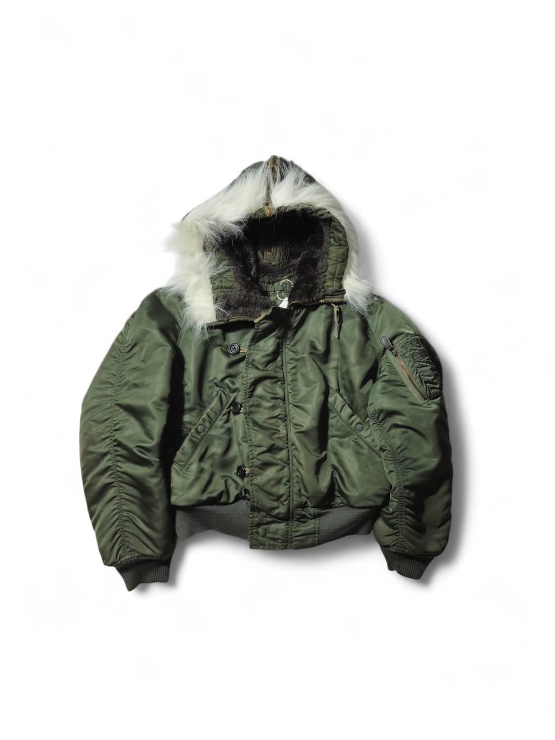 1970's 오리지널 N2B 플라이트 자켓 울파일 M 상품이미지1