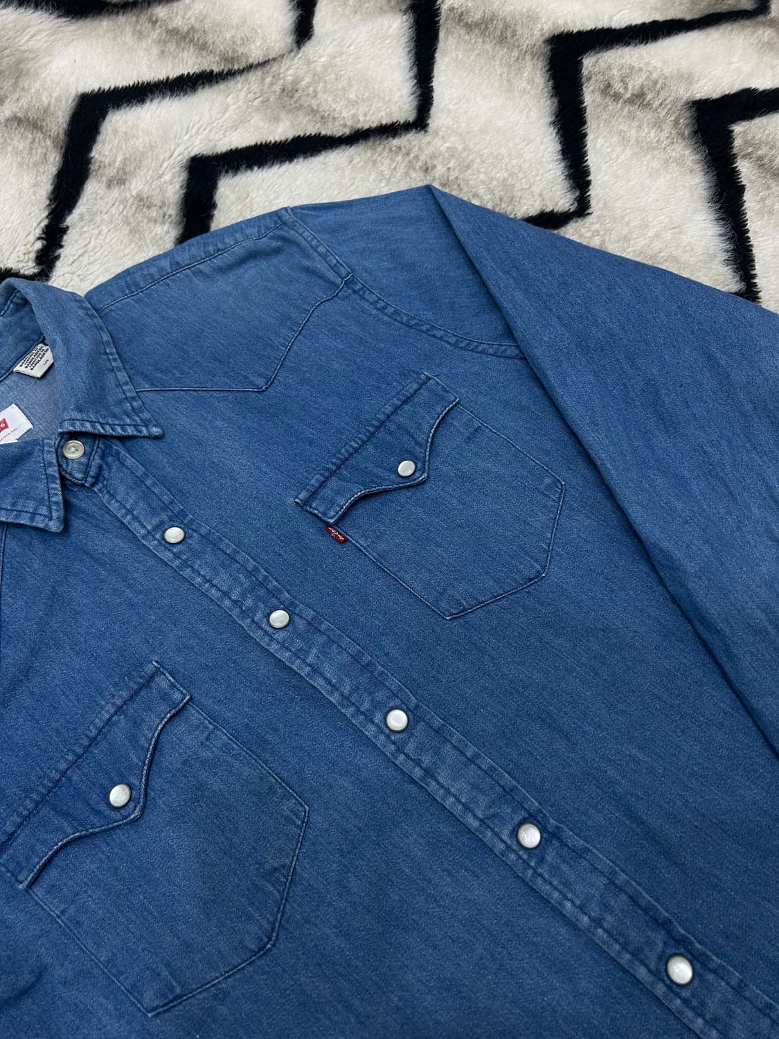 [L]리바이스 웨스턴 데님 셔츠/중청 상품이미지1