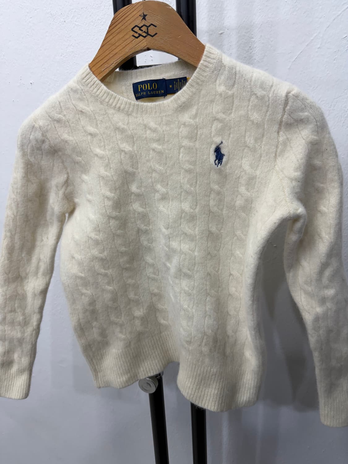 정품) 폴로랄프로렌 25ss 여성 케이블 니트 S 상품이미지3