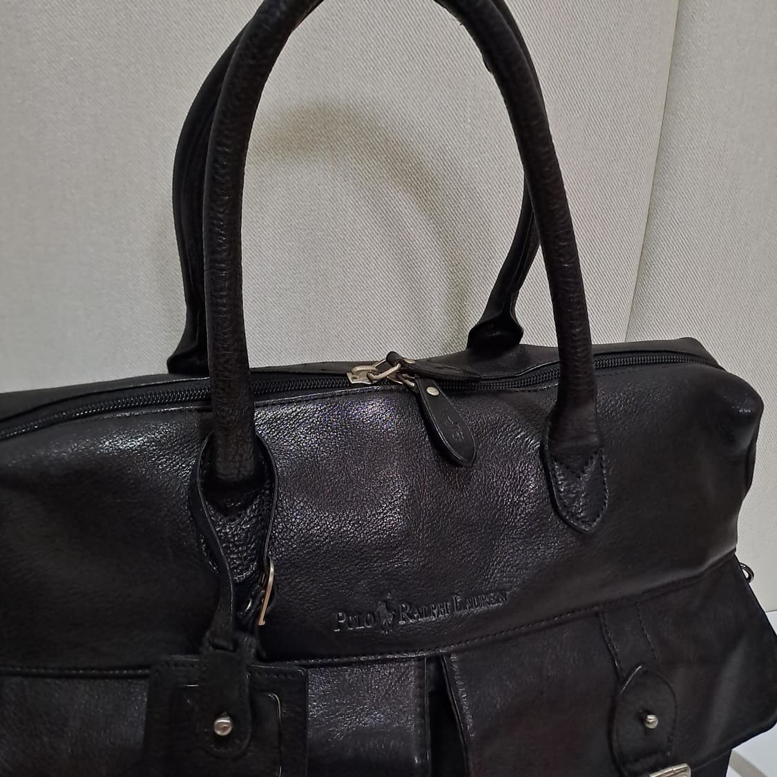 (택포) 폴로랄프로렌 가죽 배색 투포켓 서류가방 파우치 B425 상품이미지2