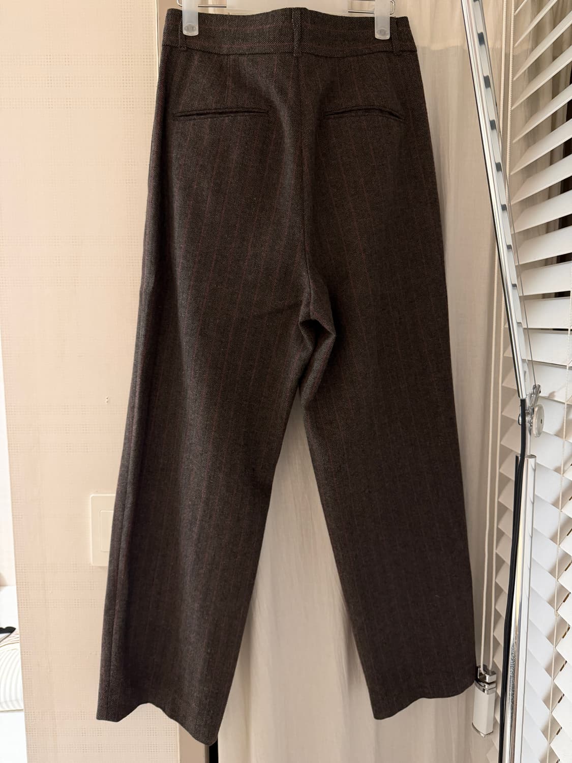 아모멘토 울 스트라이프 마틴 팬츠 / 브라운 상품이미지3