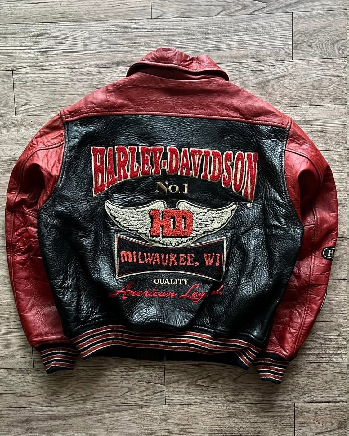 90s Harley Davidson Leather Jacket 상품이미지1