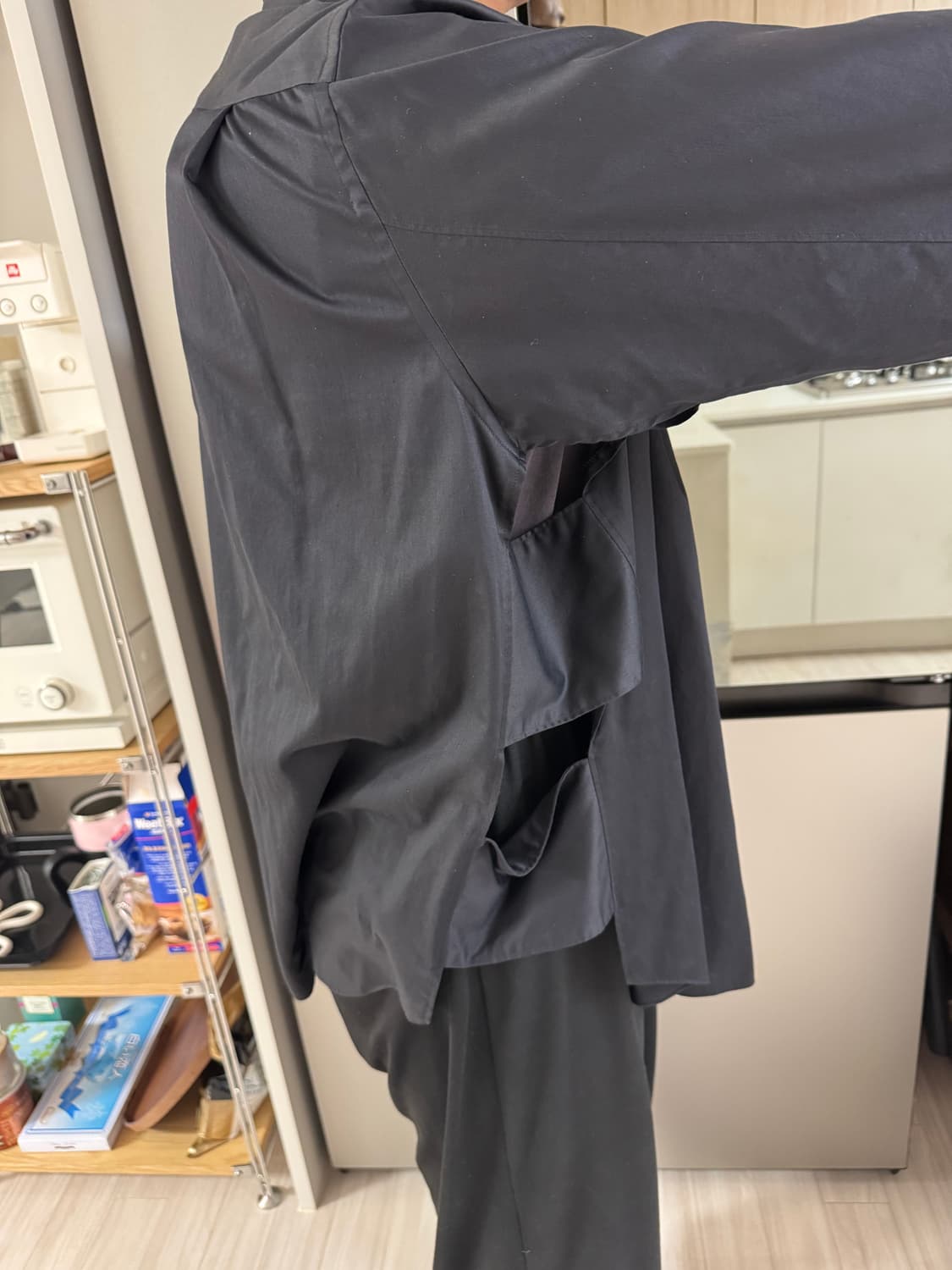 꼼데가르송 옴므플러스 셔츠 블랙 상품이미지5