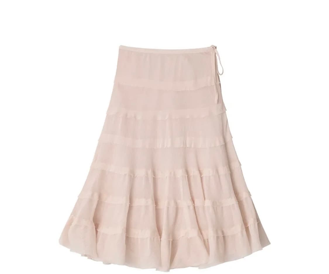콜로신스 스커트 Nora shimmering skirt apricot 상품이미지1
