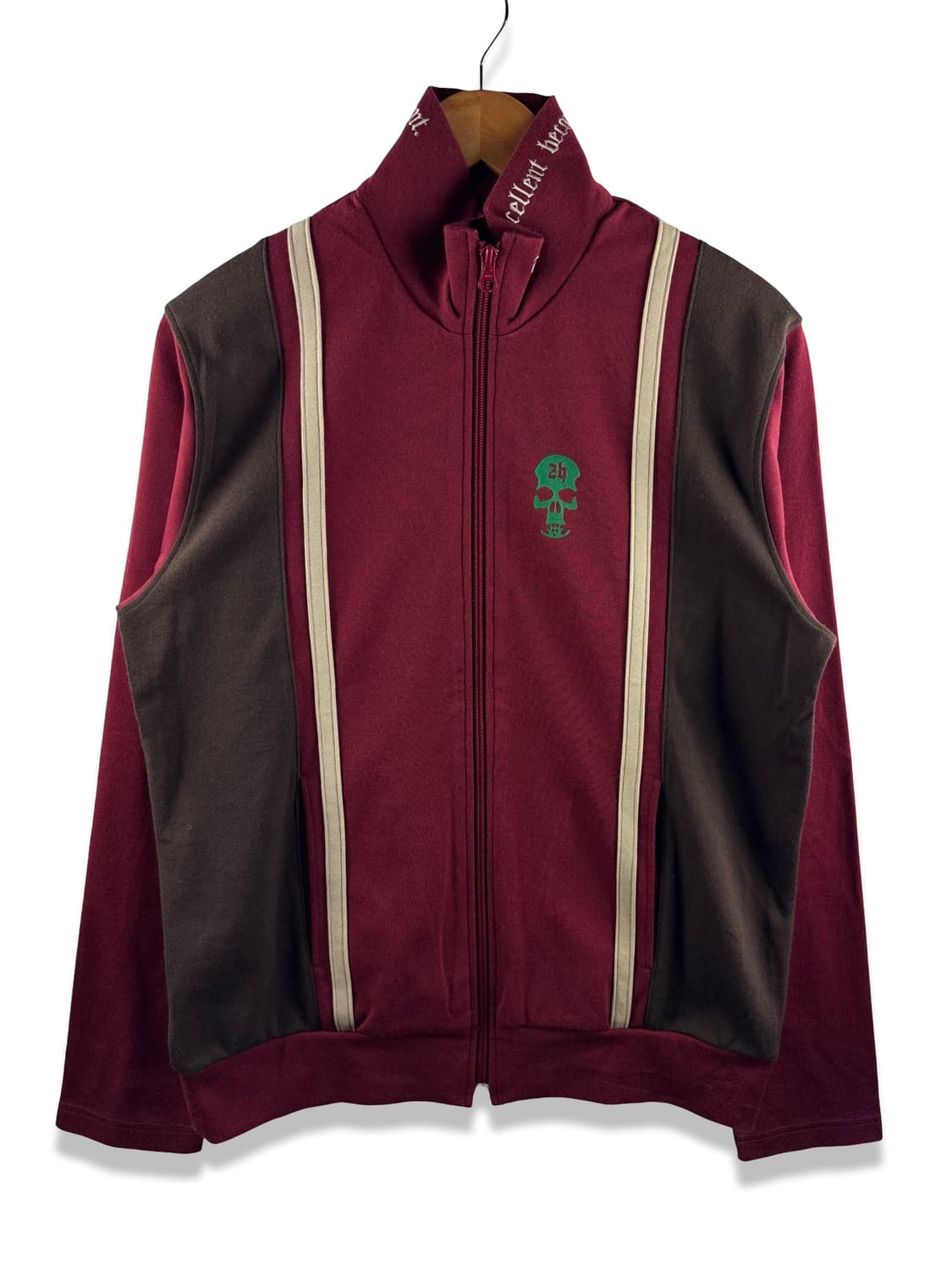 JPN 291295 옴므 스컬 버건디 트랙탑져지2852 상품이미지1