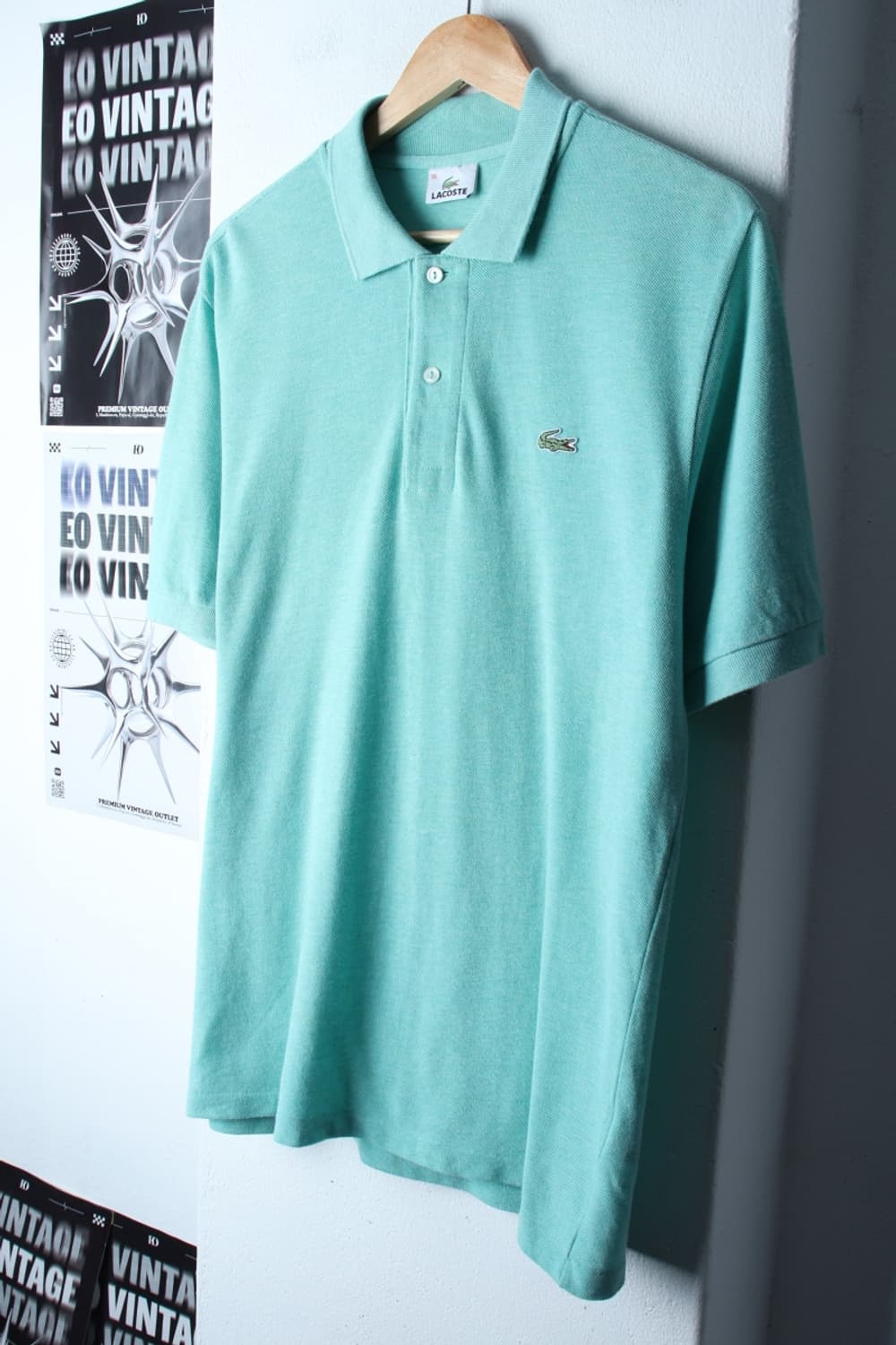 (M-XL) 라코스테 반팔 카라 티셔츠 오버핏 민트 그린-H30263 상품이미지1