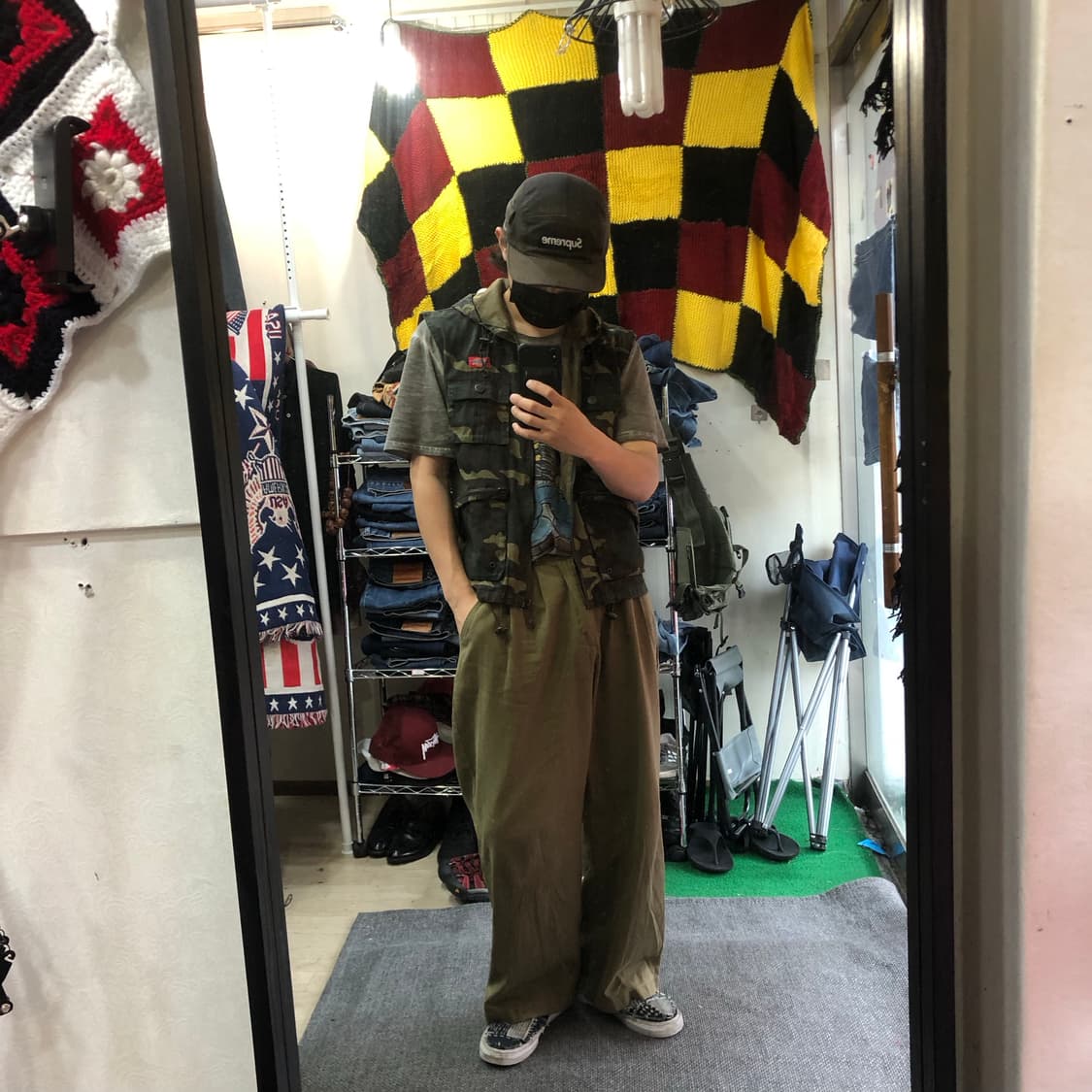 [L] Dickies 카모플라주 후드 베스트 상품이미지8