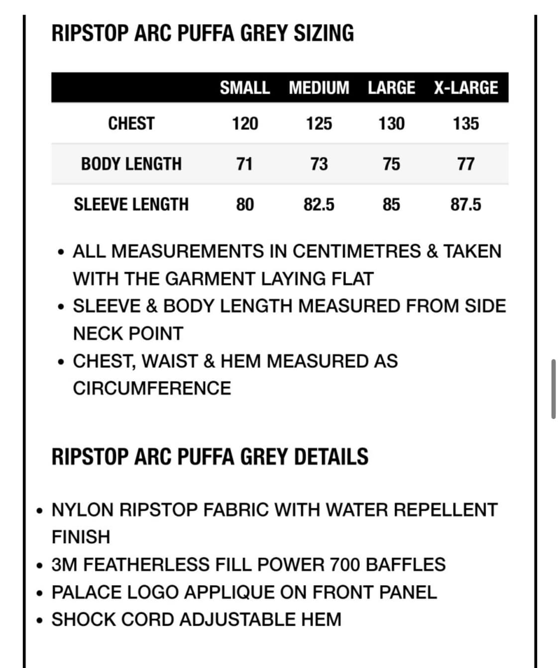 (S) 팔라스 립스탑 아크푸파 그레이 23f/w 상품이미지7