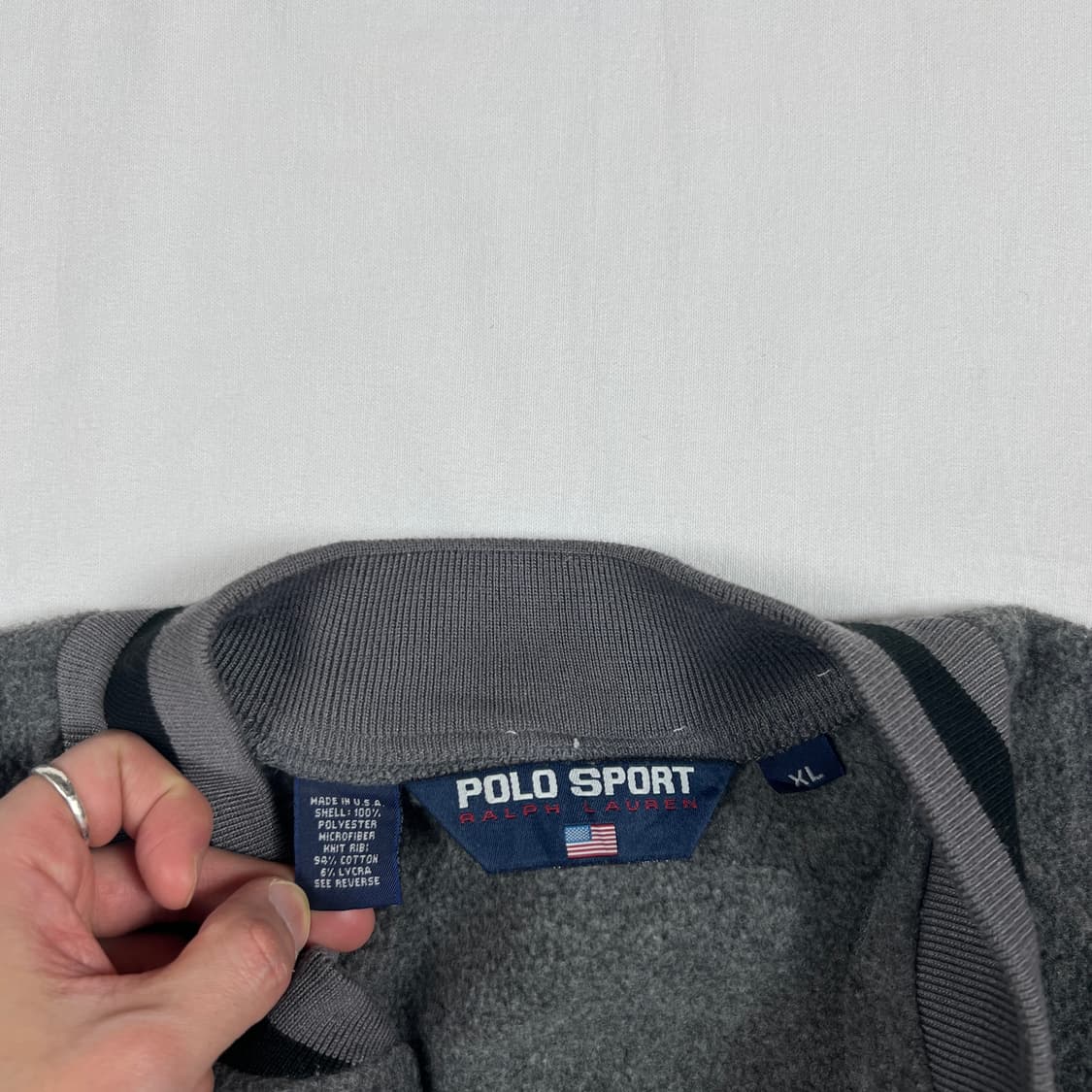 90‘s 폴로스포츠 polo sport usa 성조기 플리스 자켓 상품이미지8