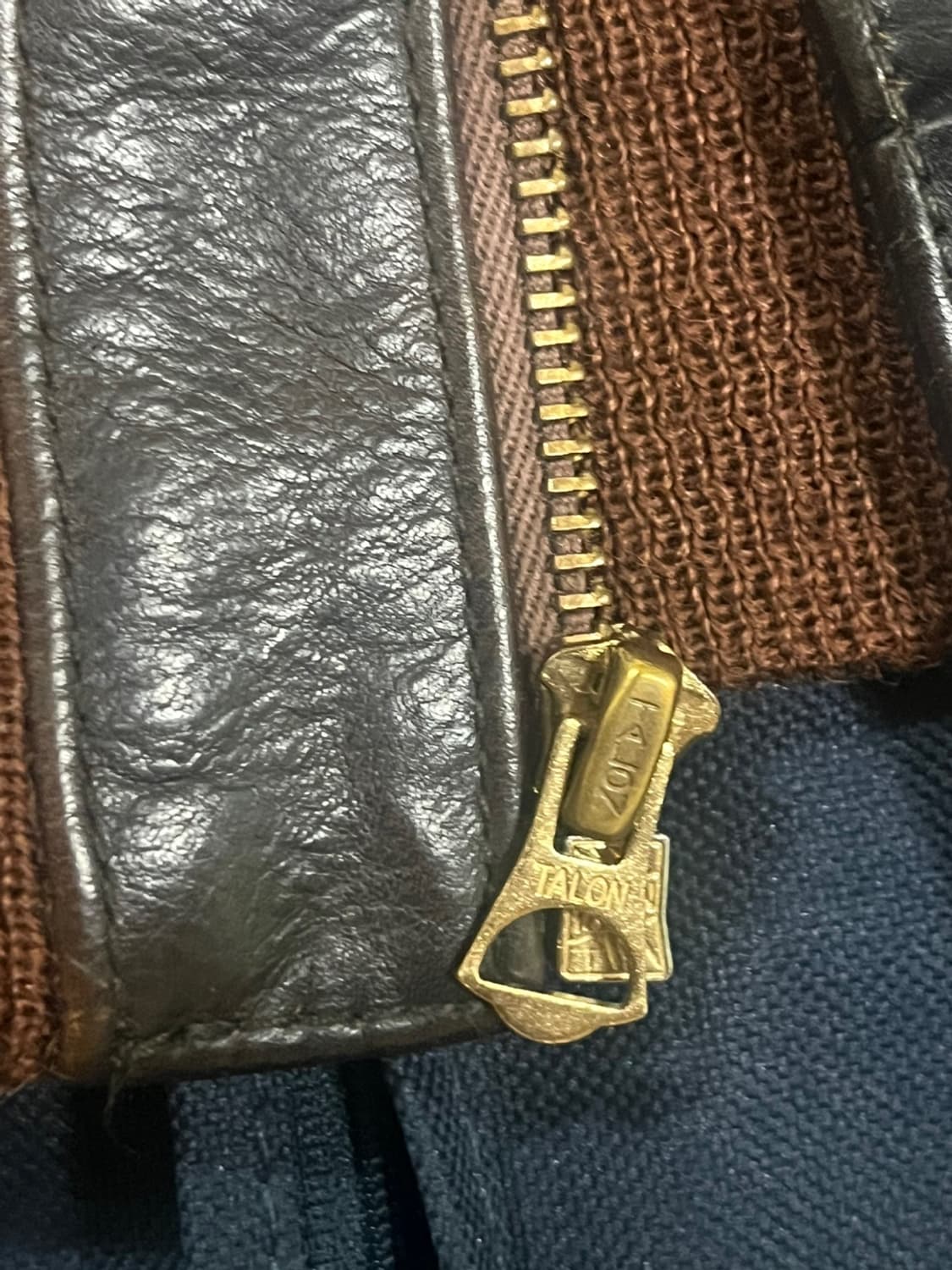 Rrl 레어 a-2 레더 자켓 상품이미지7