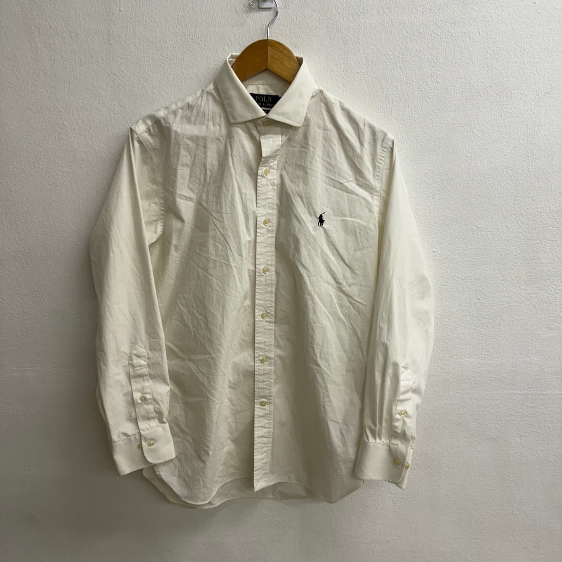 폴로 랄프로렌  슬림핏 화이트 긴팔 셔츠 S 상품이미지1