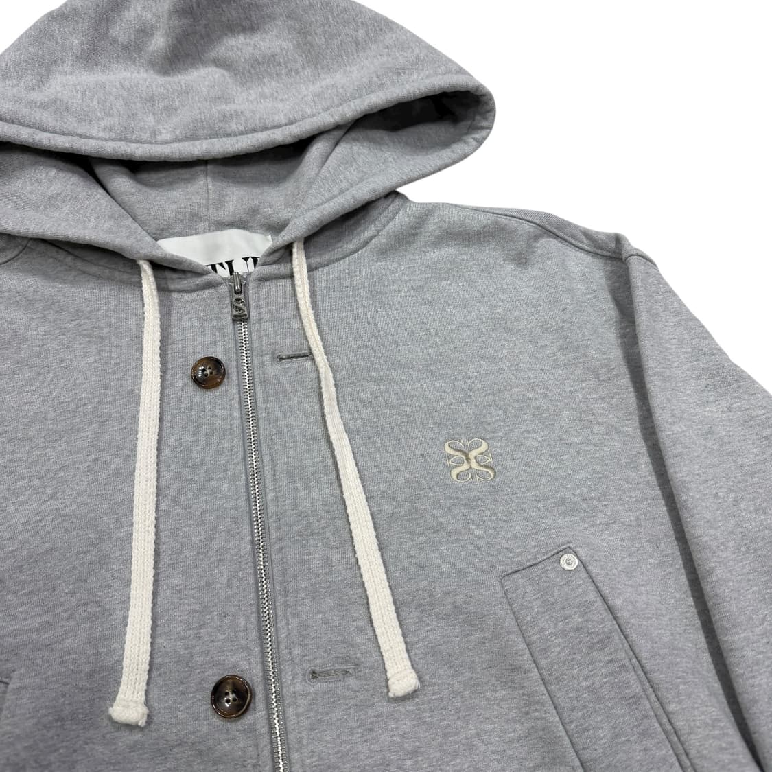 세터 테오 코튼 올 데이 후드 집업 자켓 멜란지 그레이 XL 상품이미지2