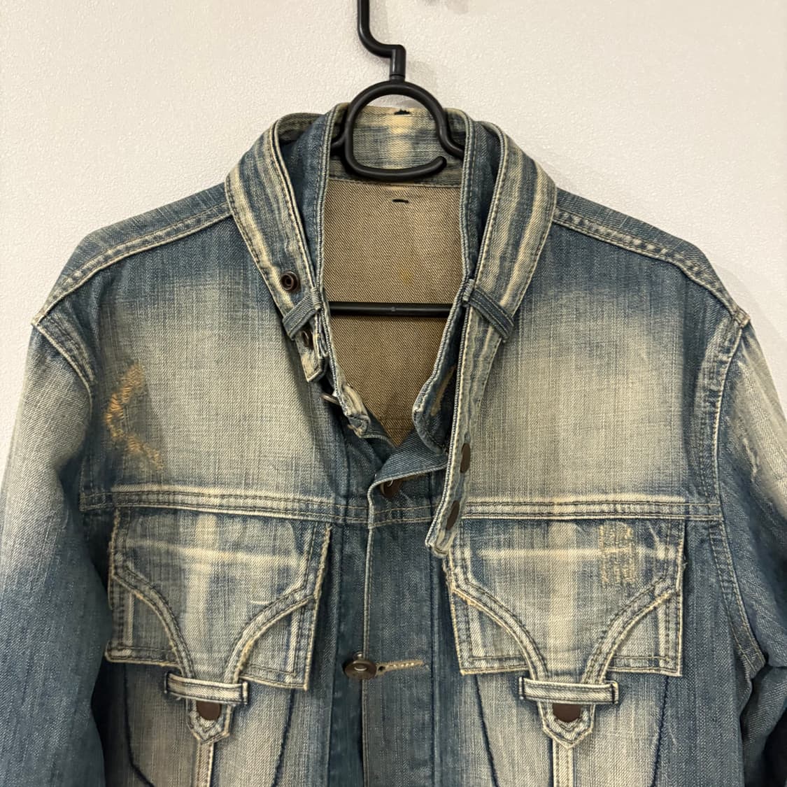 CONYCUNY 빈티지 워싱 데님 자켓 M 상품이미지3