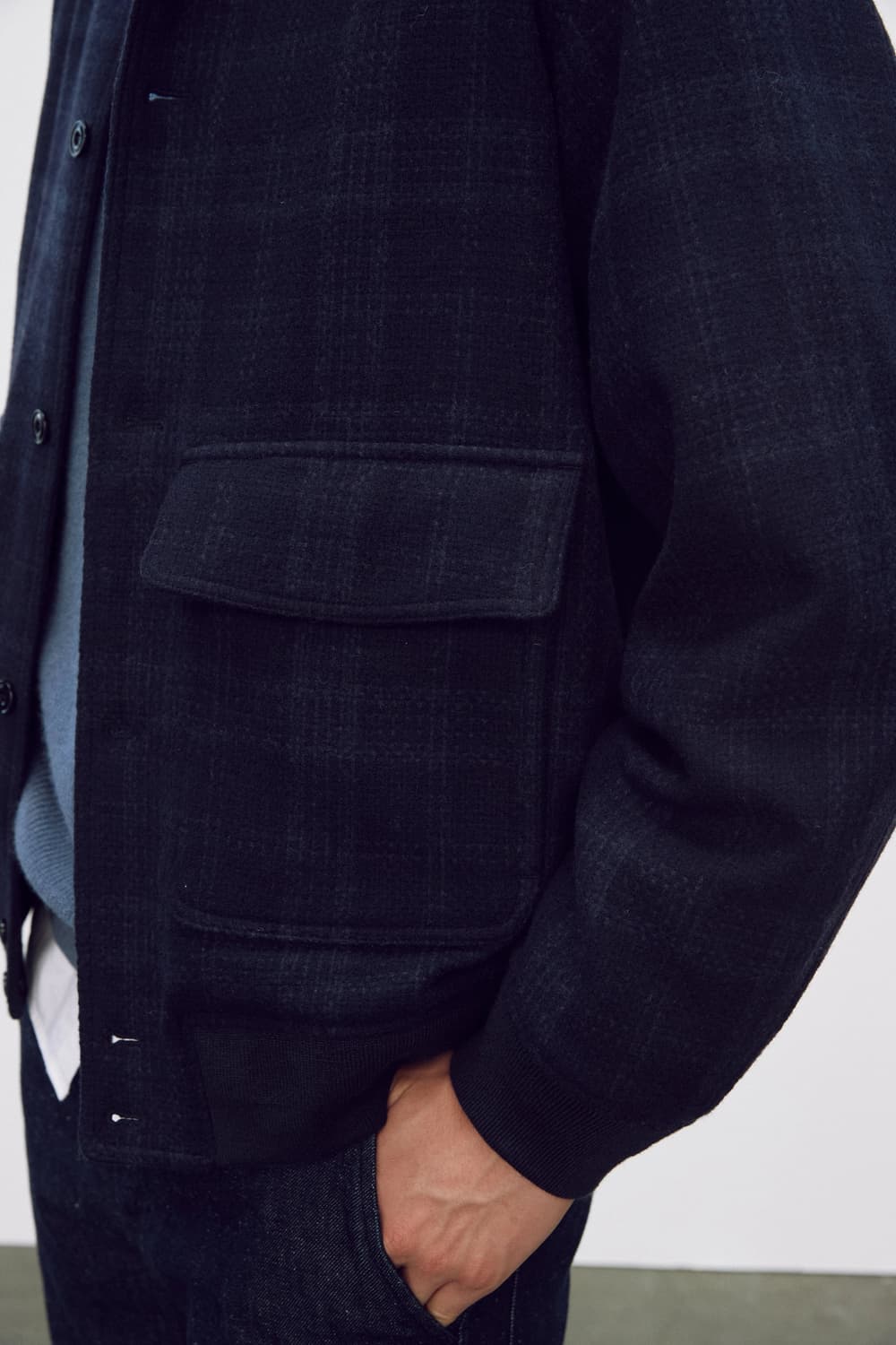 포터리 트위드 a1 울 자켓 상품이미지3