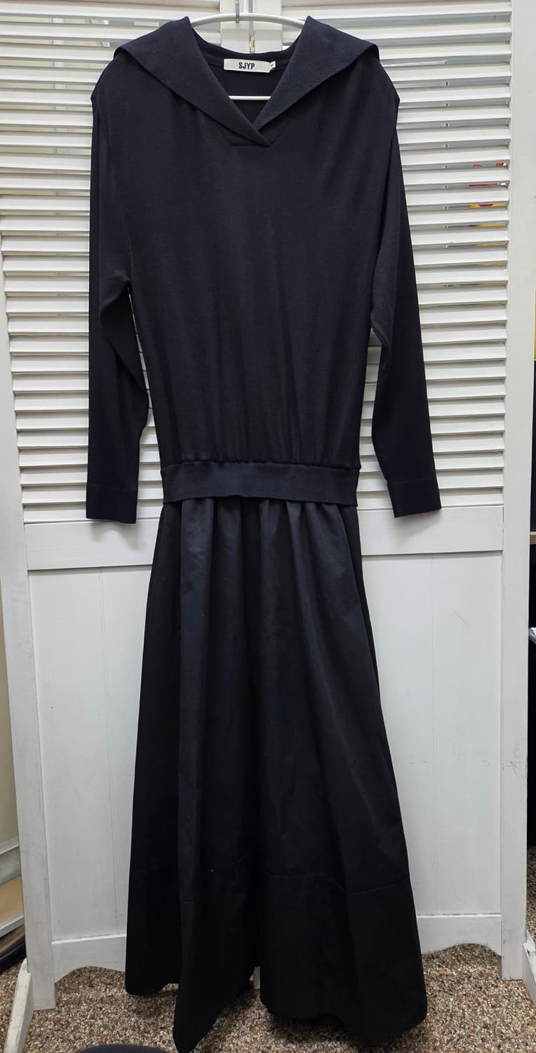 SJYP 세일러 카라 니트 원피스 상품이미지1