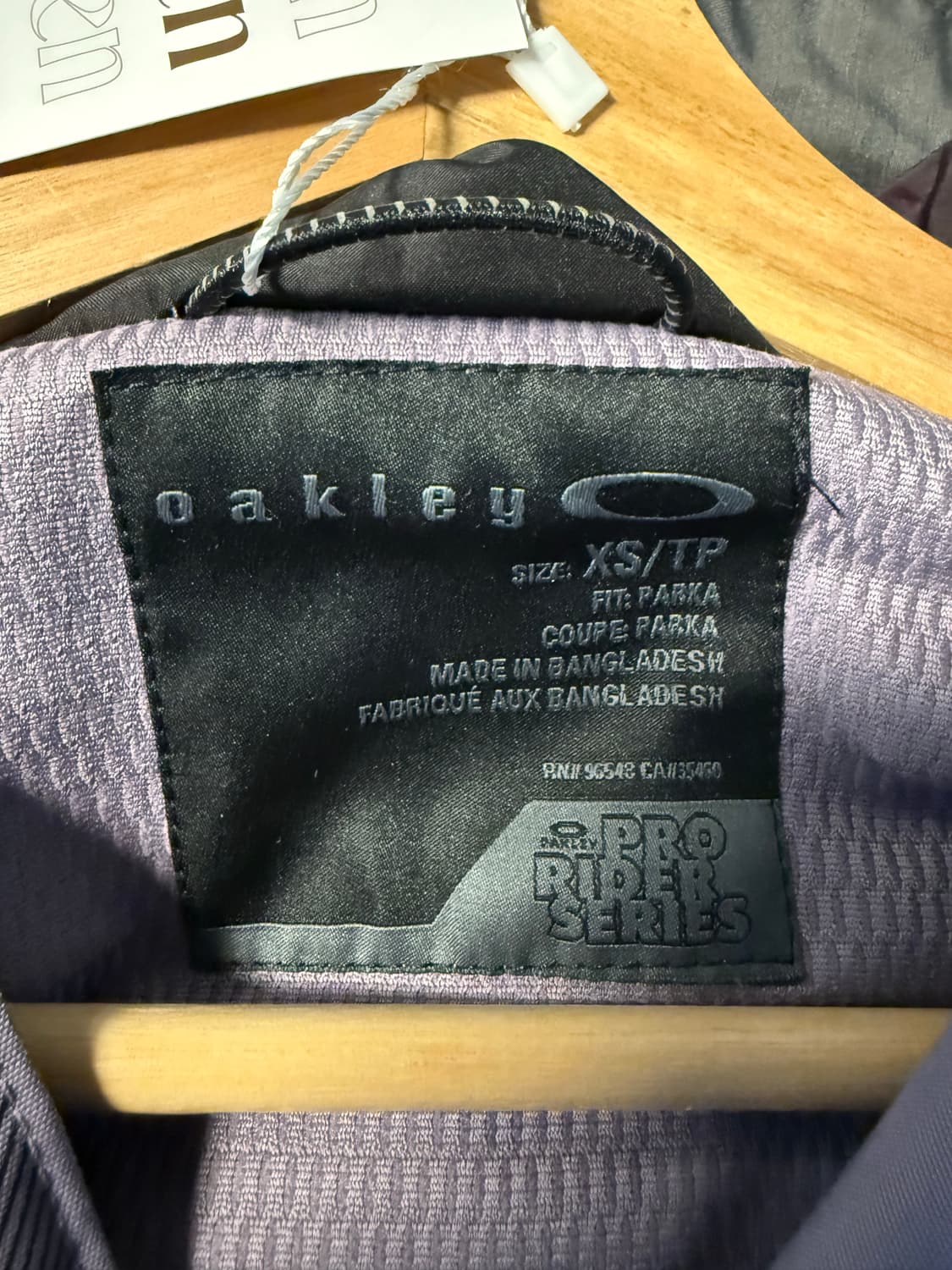 XS 오클리 OAKLEY 프로러이더 시리즈 파카 자켓 퍼플 그레이 상품이미지6