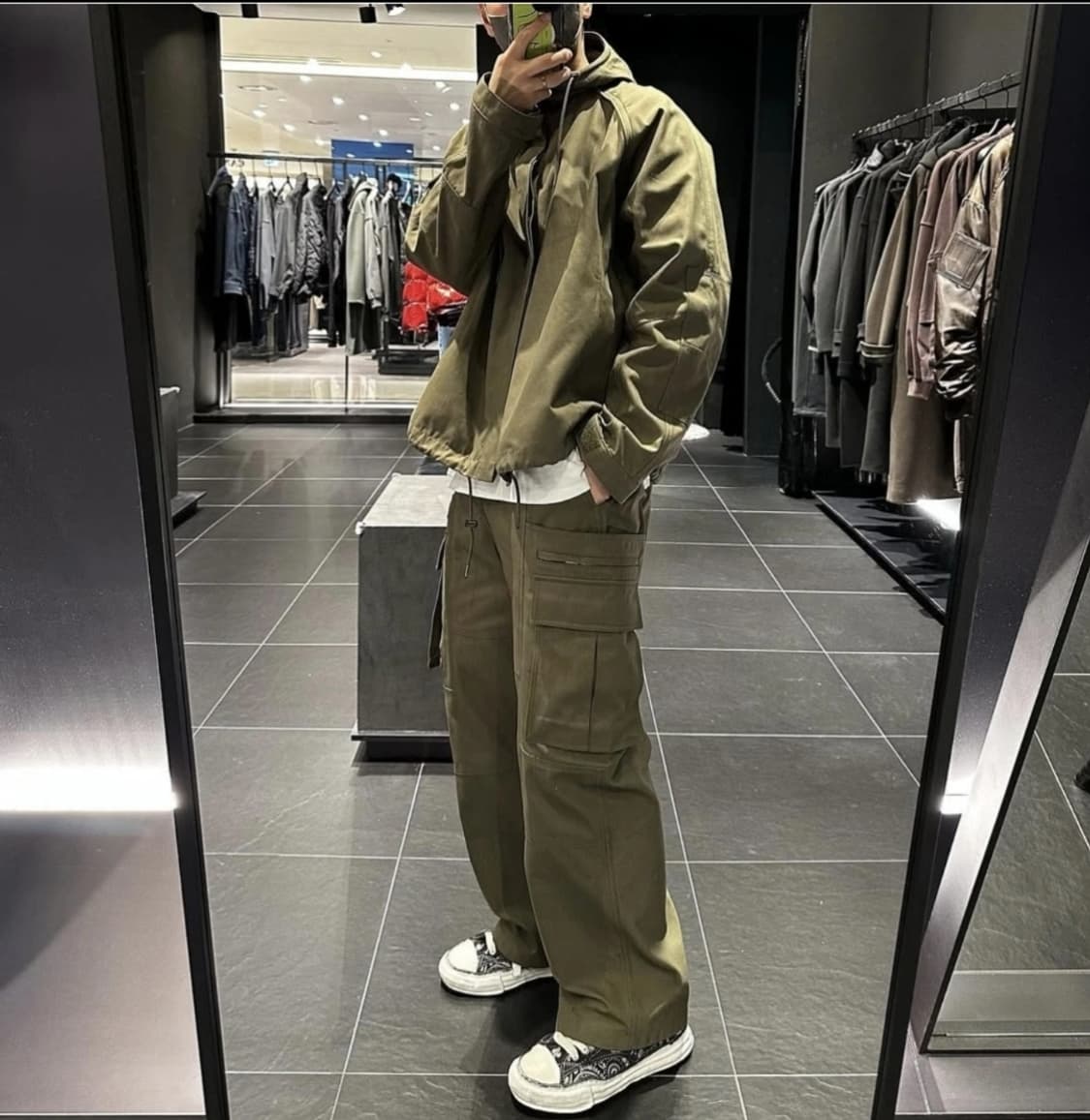 준지 89만 카키 후드 마원 점퍼 상품이미지5