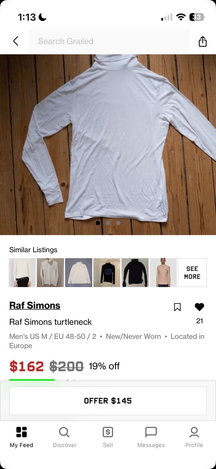 Raf simons turtle neck 상품이미지8
