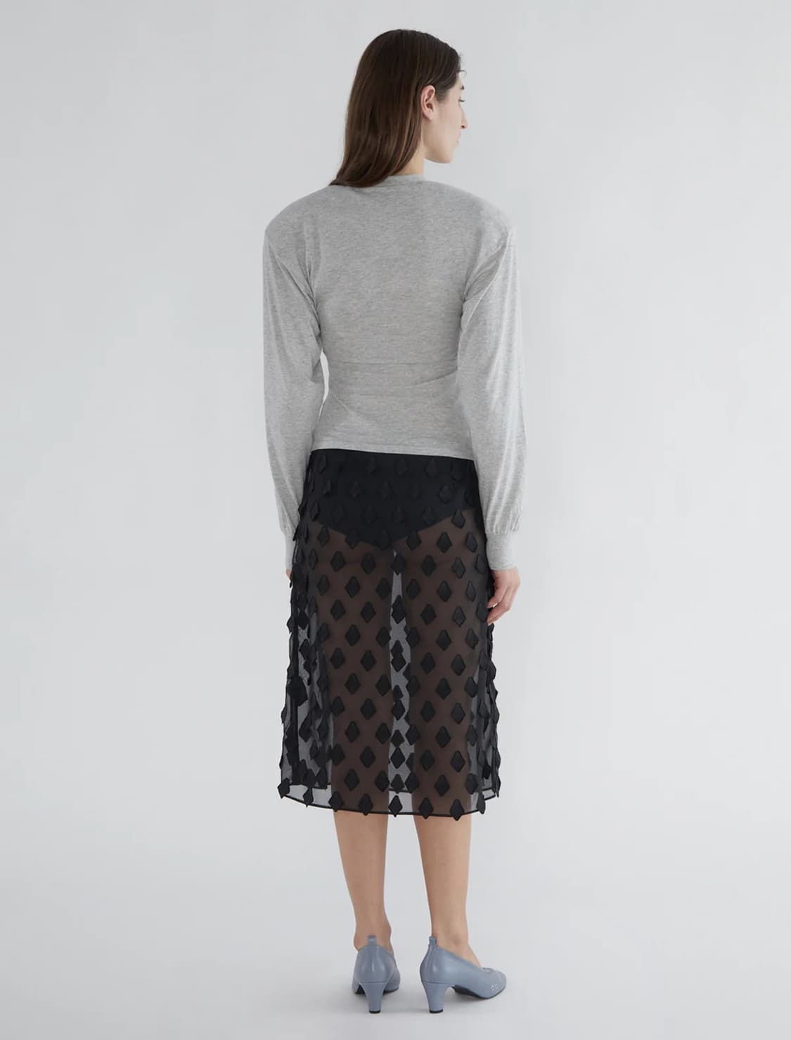 (36,38) 팔로마울 no2732 Tris 시어 미디 스커트 상품이미지6