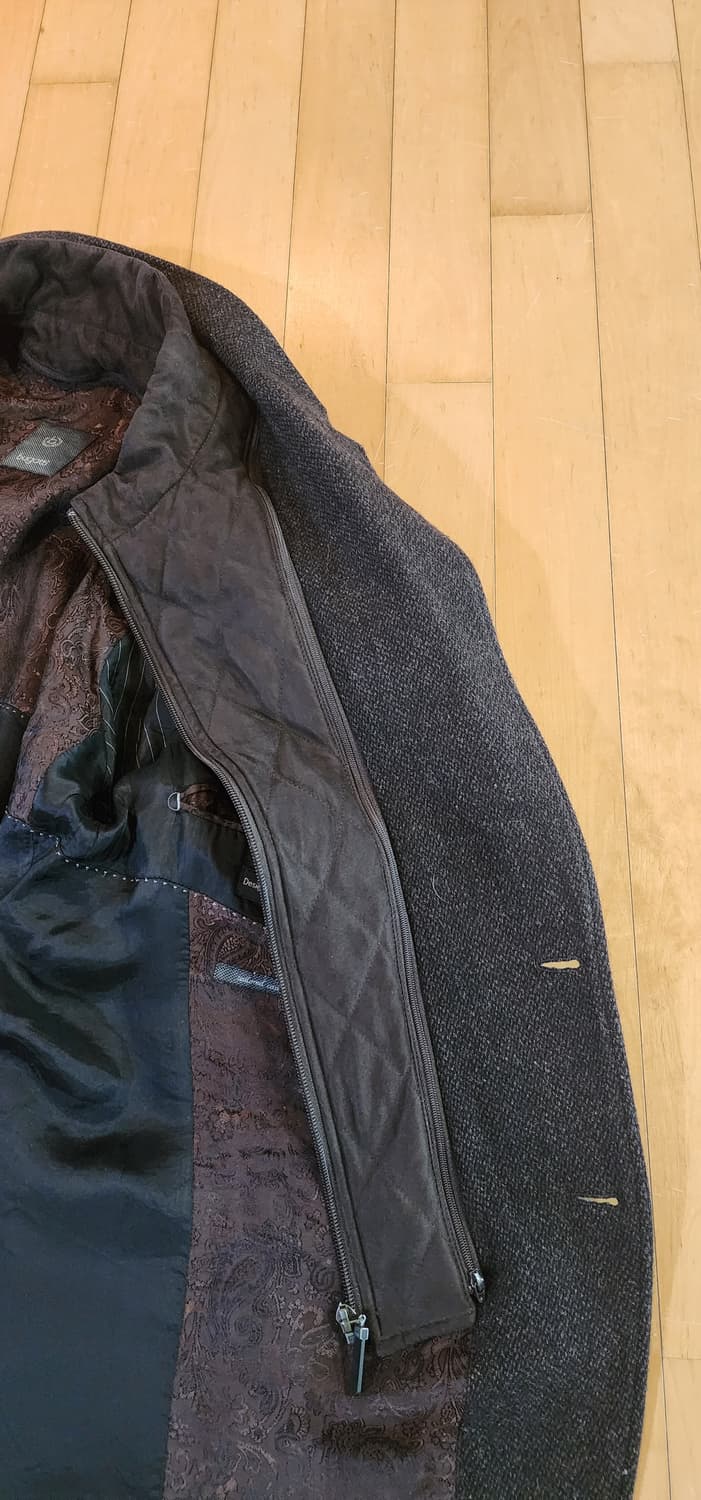 브라운 모직 트위드자켓 XL 상품이미지10