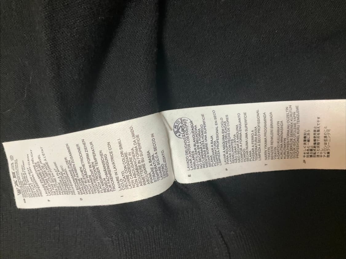 프레드페리 검/흰 가디건 S사이즈 상품이미지3