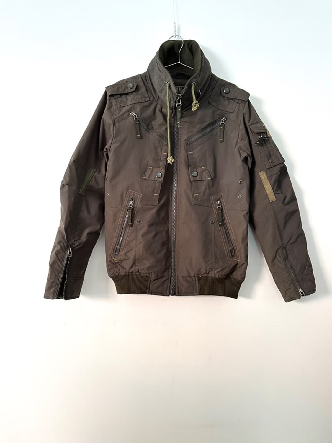 MA -1 flight high neck jacket / khaki 상품이미지1