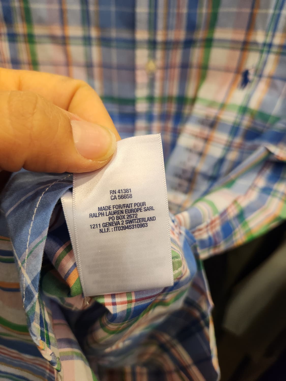 랄프로렌 키즈 체크 반팔 셔츠 L (14-16) 새제품 상품이미지8