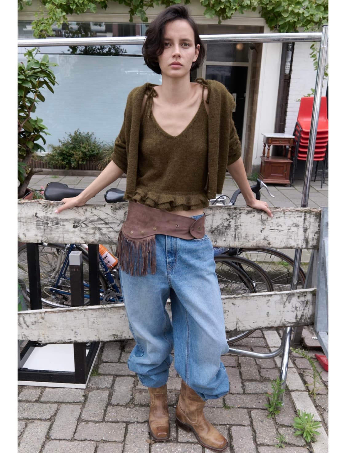 포에토 foeto 키드 모헤어 가디건/뷔스티에 세트 cos 상품이미지1