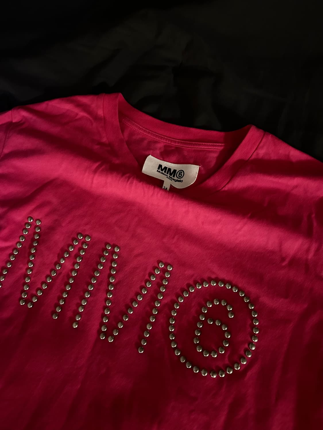 MM6 Silver Stud Pink Color T-Shirt 상품이미지3