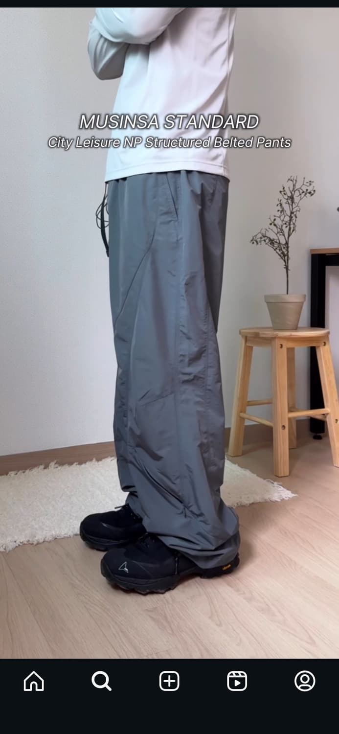 무탠다드 시티레저 np 스트럭처드 벨티드 팬츠 상품이미지3