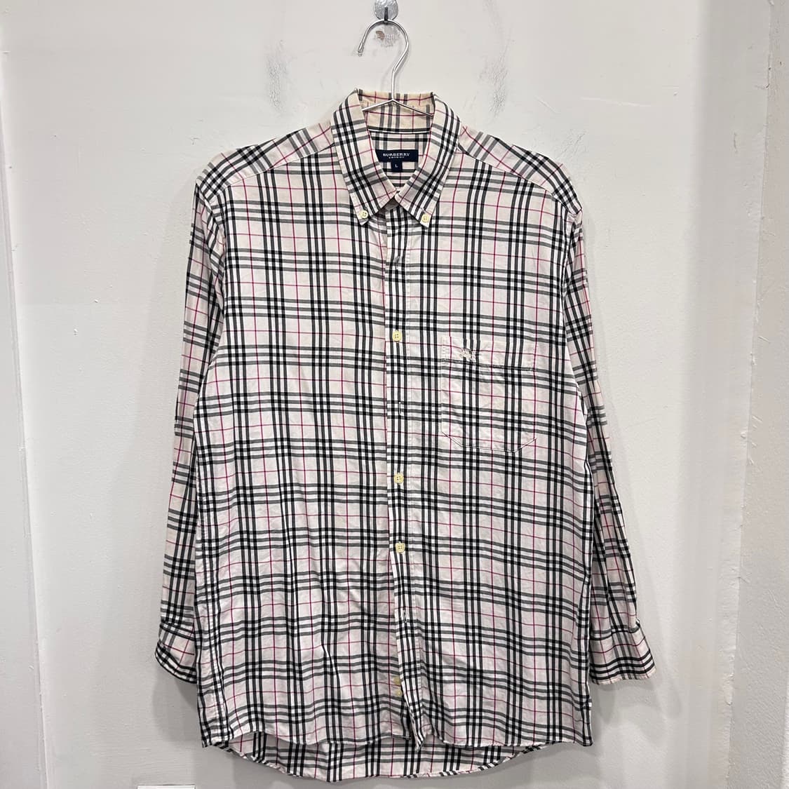 버버리 런던 타탄체크 코튼 긴팔 셔츠 상품이미지2