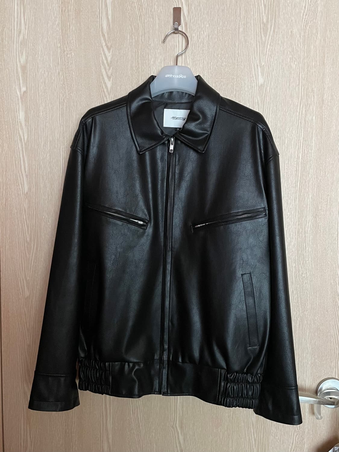 낫유어로즈 오버핏 레더 점퍼 상품이미지2