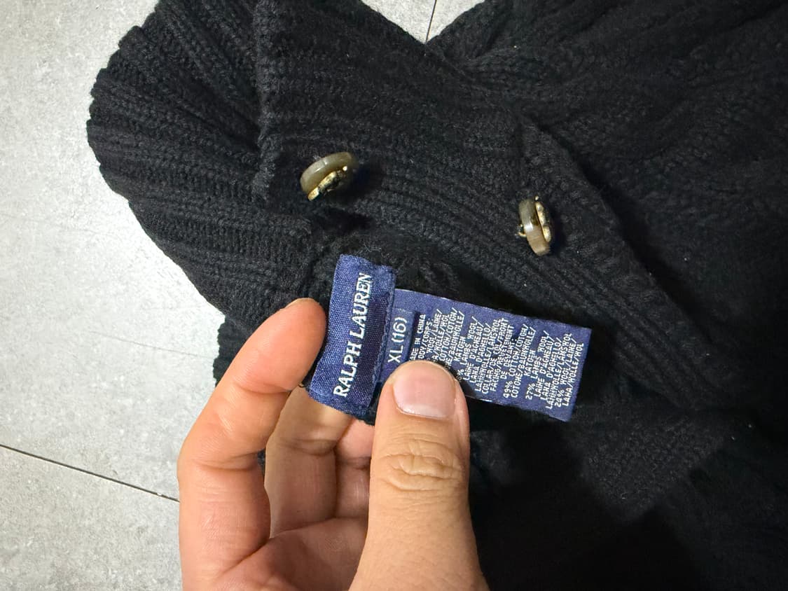랄프로렌 폴로 주니어  빈티지 코튼  니트 가디건 자켓 44size   상품이미지6
