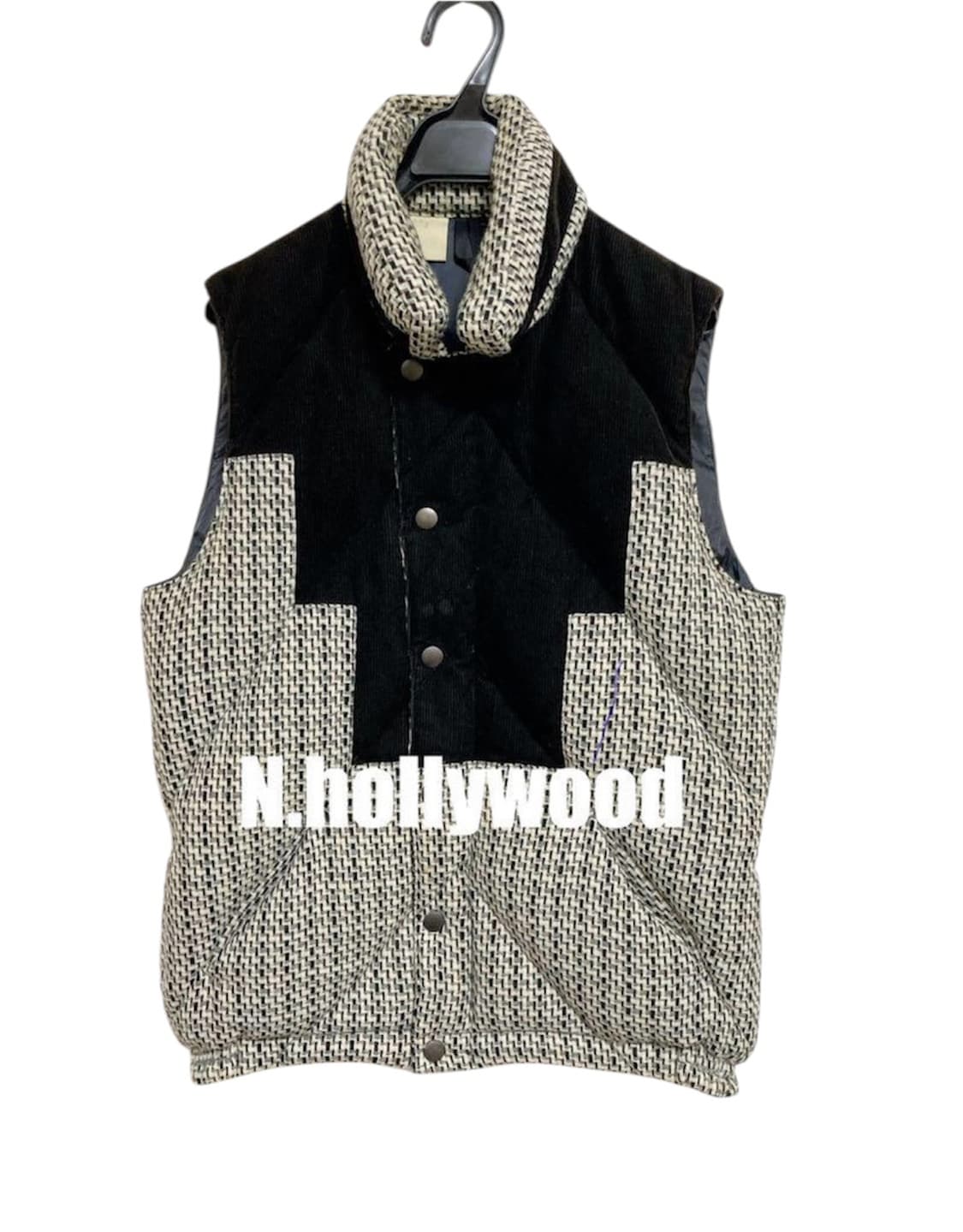 N.hollywood 헤링본 다운베스트 상품이미지1