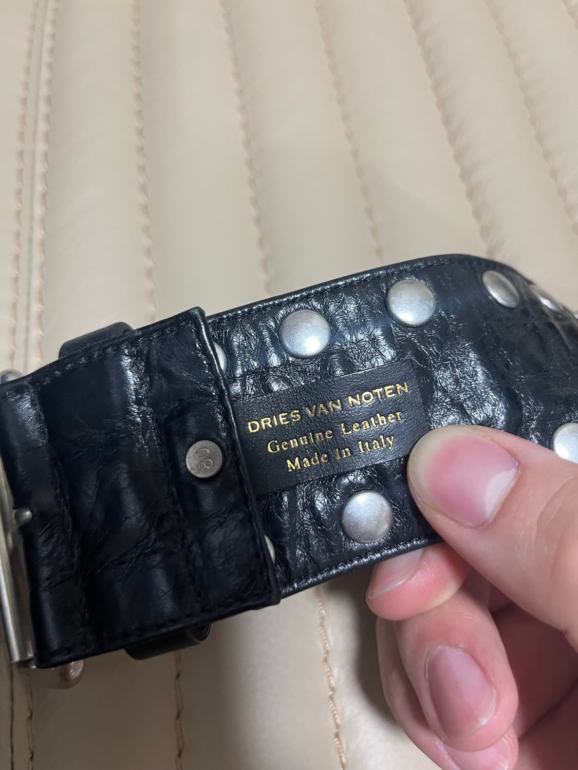 드리스반노튼 20fw 스터드벨트 상품이미지7