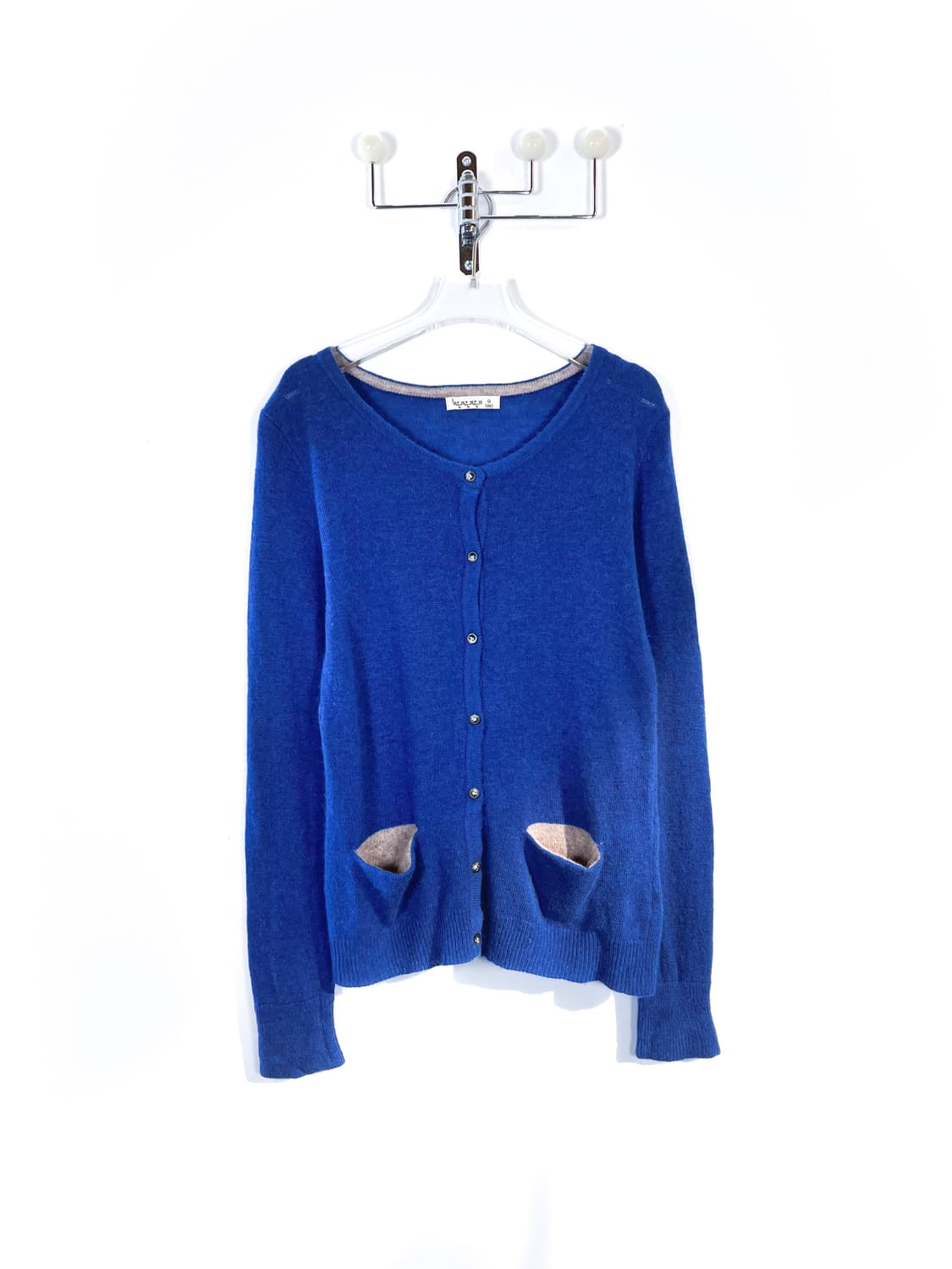 빈티지 블루 울 블렌드 가디건 상품이미지1