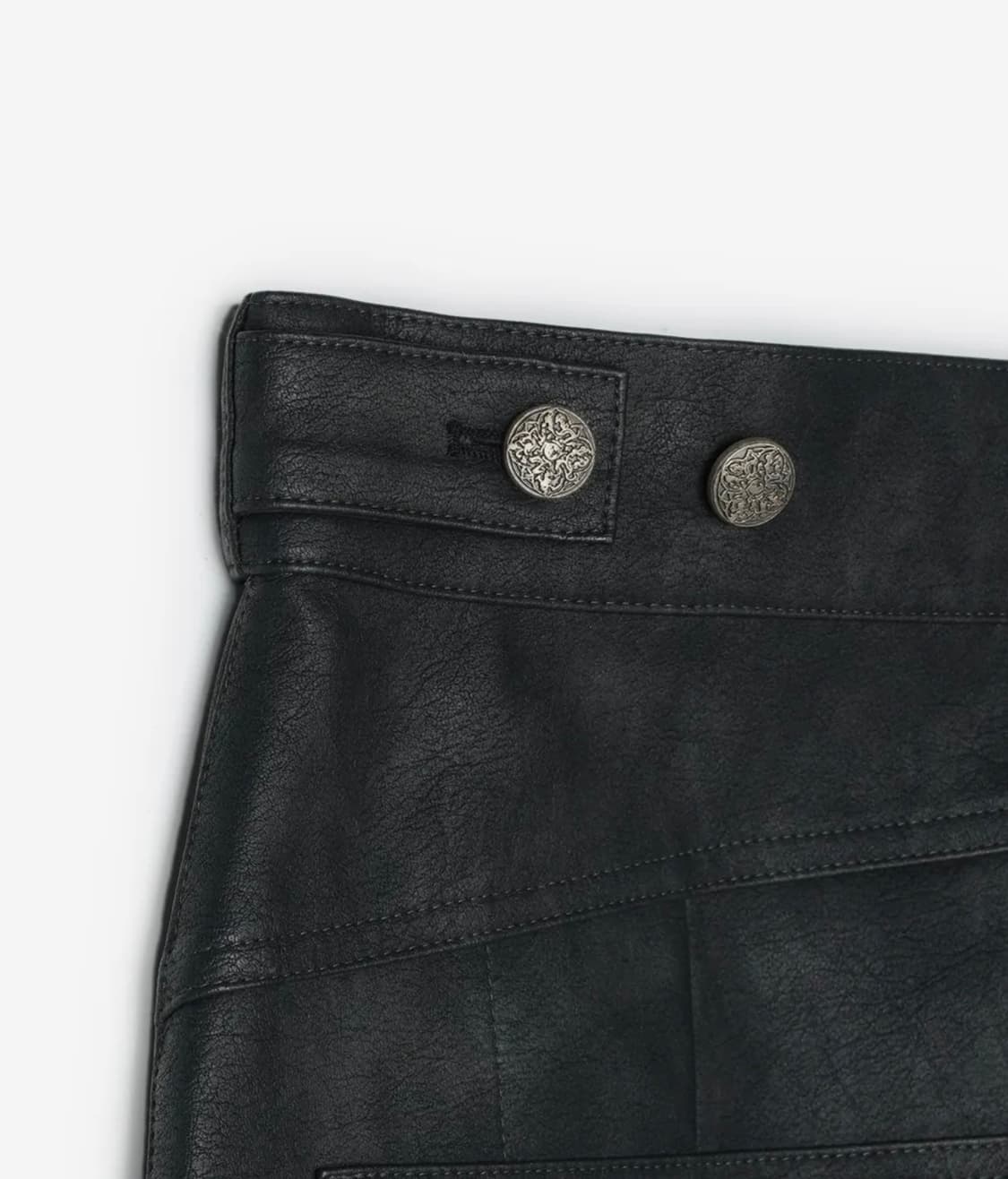 IDWS Hibiki Vegan Leather Pants Black 0 상품이미지3