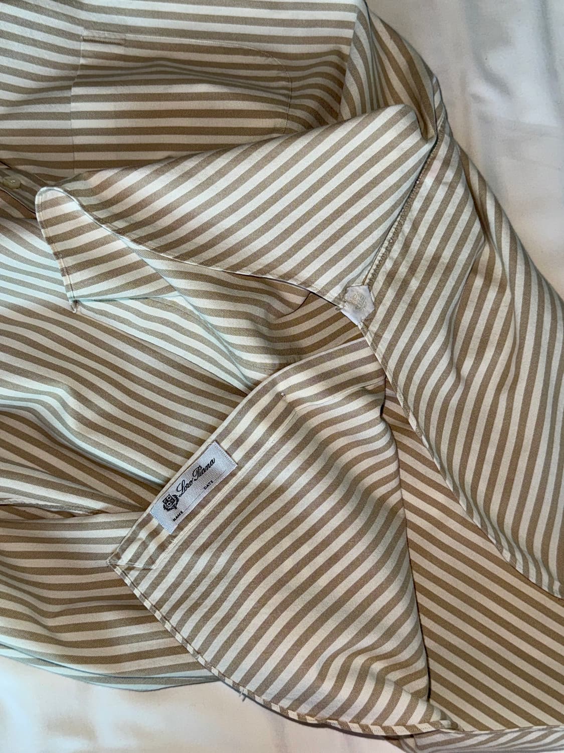 Loro Piana 코튼 카시미어 스트라이프 BD 셔츠 상품이미지8