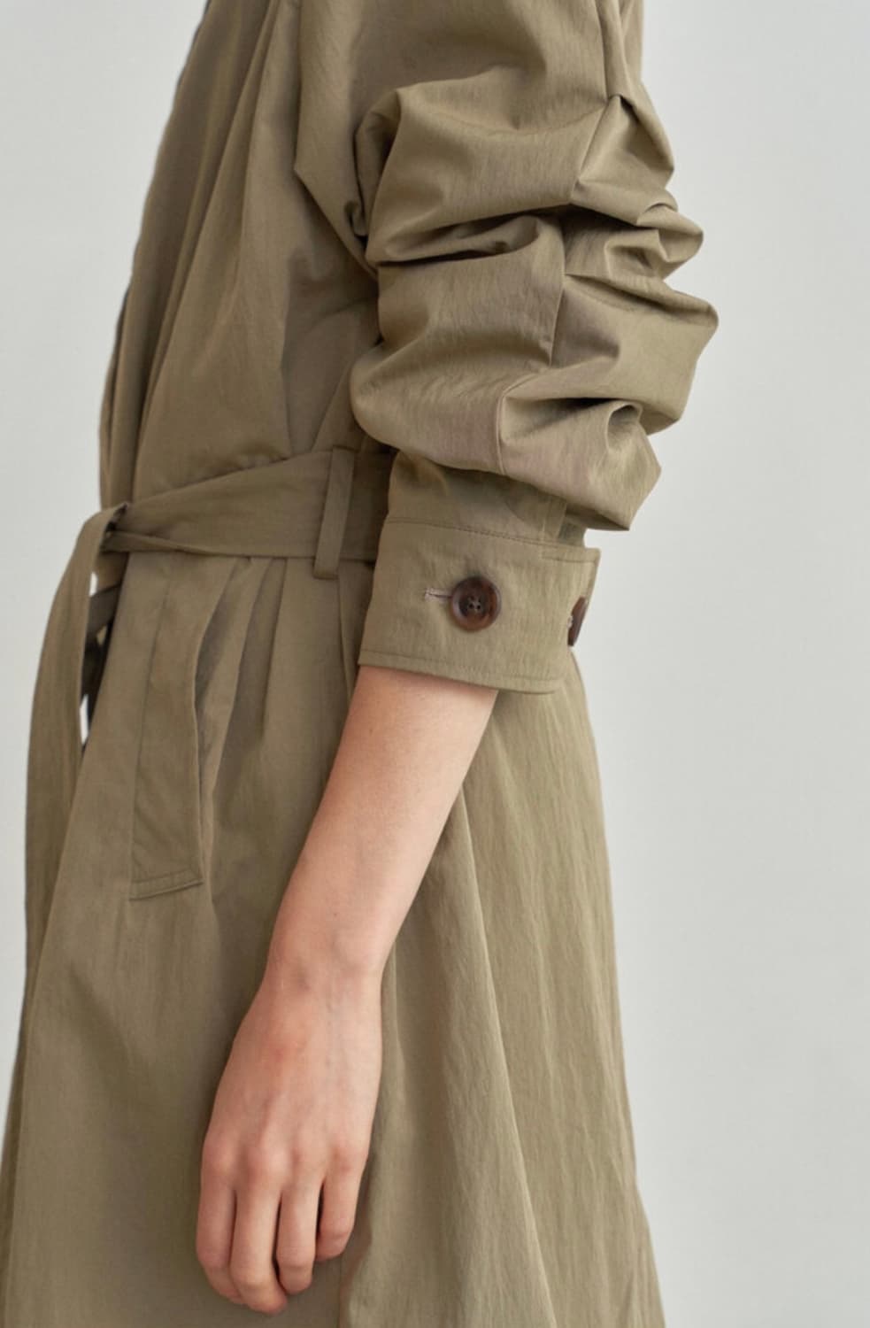 오브유이 클래식 싱글 트렌치 코트 상품이미지4