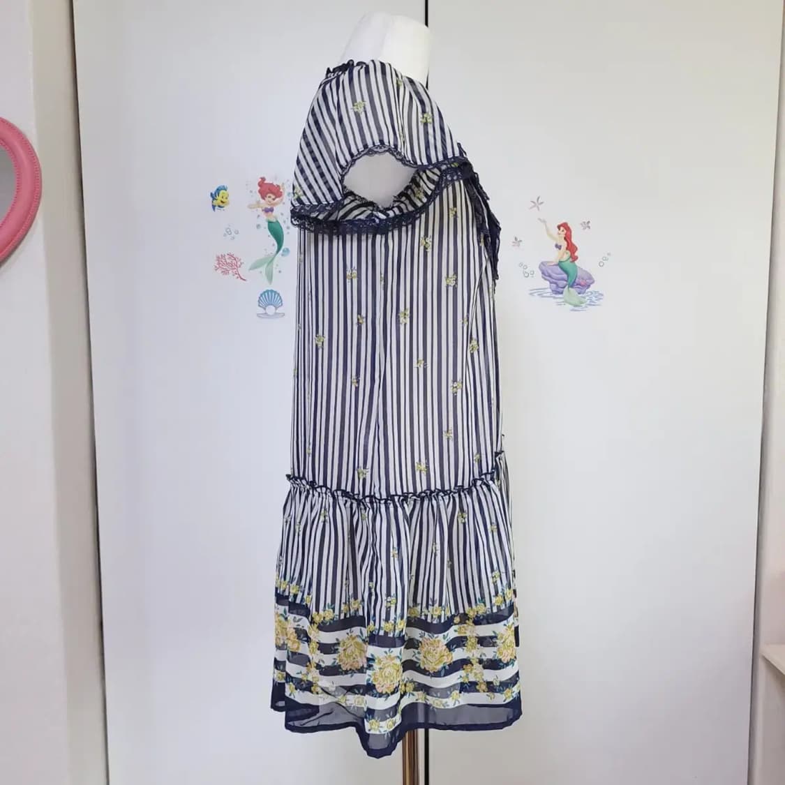 엑시즈팜 쉬폰 베이돌원피스 상품이미지5