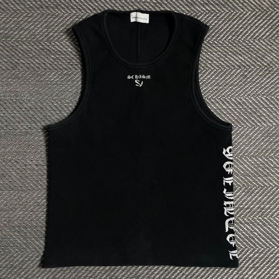 스키즘 인듀싱 로고 디테일 머슬 탑 슬리브리스o 4851 상품이미지1