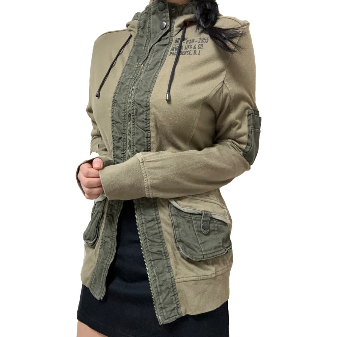 avirex two way y2k zip up 상품이미지2