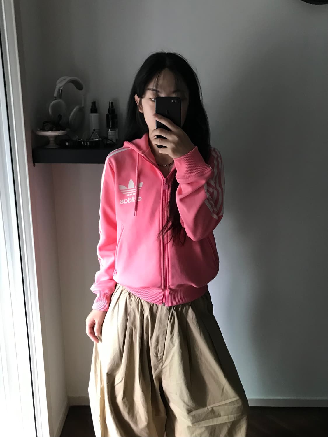 아디다스 구파이어버드 대장급 핑크 후드 트랙탑 져지 상품이미지3