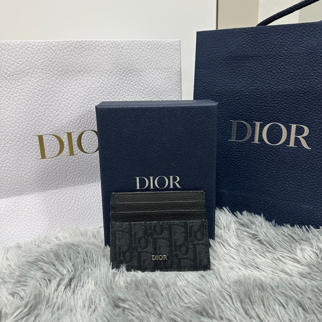(풀박스) [A급/정품] 디올 오블리크 자카드 카드지갑 상품이미지3