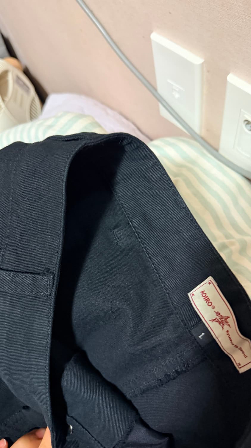 아오이로 페이크 스터드 더블니 블랙 상품이미지2